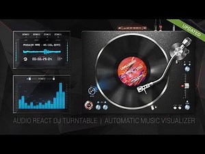 Audio React DJ Turntable Music Visualizer | After Effects Template
