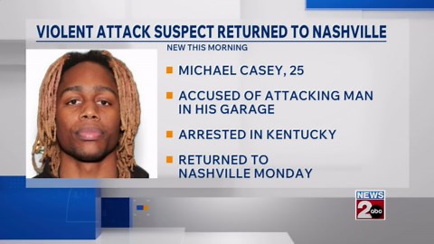 Suspect in violent attack returned to Nashville after KY arrest
