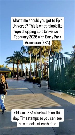 What It Looks Like Rope Dropping Epic Universe FEB 2026