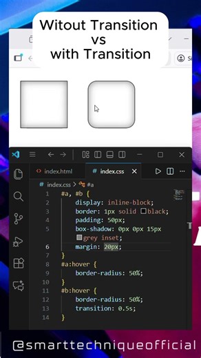 Comparing Transition. #coding #frontendcourse #webdevelopment #staticwebsitedesign #webdesign