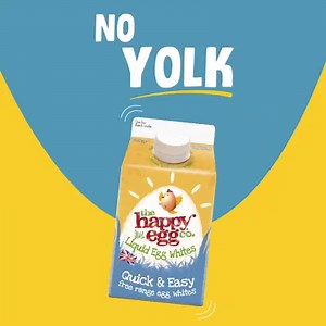 Our Liquid Egg Whites can be used in place of whole eggs in all of your favourite dishes, from omelettes to scrambled egg, quiches and pies, to soufflés, meringues and your favourite protein shake! They're really no yolk! Keep an eye out for them in the milk aisle of your local Asda, Morrisons & Tesco. | the happy egg co.