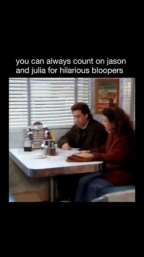 Bloopers & Behind The Scenes on Instagram: "Jason Alexander and Julia Louis-Dreyfus were a huge part of what made Seinfeld so memorable, bringing George and Elaine to life with perfect comedic timing and totally different personalities. Their back-and-forth created some of the show’s funniest moments, whether it was George’s constant panic or Elaine’s brutally honest reactions. Behind the scenes, both actors were known for breaking during takes, especially when the other leaned into improv or pu