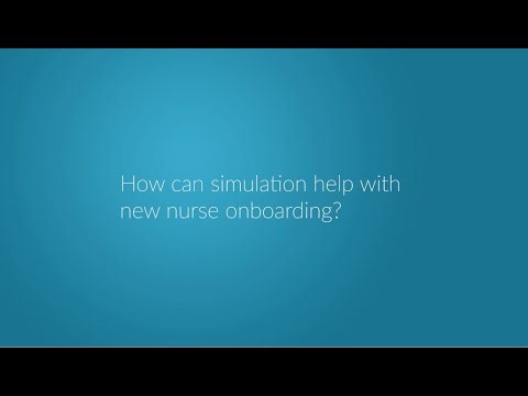 How can simulation help with new nurse onboarding?
