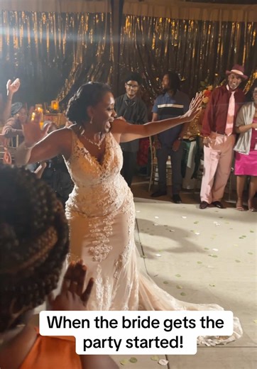 When bride comes to have fun!