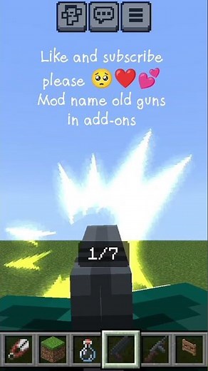 the best gun mod for Minecraft mobile mod name:Old guns in add-ons😄😄