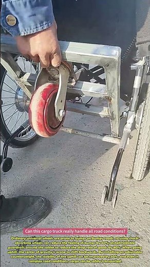 Wheelchair instantly transforms into cargo cart #practical #diy #clever