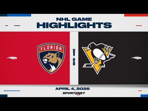 NHL Highlights | Panthers vs. Penguins - April 4, 2026