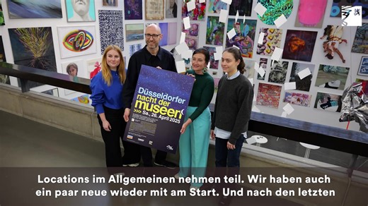 Eine Nacht, unendliche Möglichkeiten: Die Nacht der Museen 2025 in Düsseldorf🌃 Mehr als 50 Museen, Galerien und Veranstaltungslocations laden am Samstag, 26. April, zur Nacht der Museen. Von 19 bis 2 Uhr könnt ihr auf eine faszinierende Reise durch Ausstellungen, Performances, Lesungen und interaktive Erlebnisse gehen. | Stadt Düsseldorf