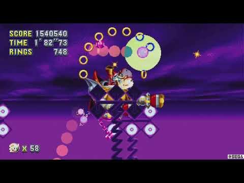Beating sonic mania with cheats