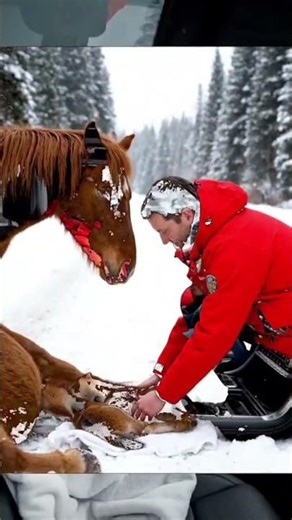 Man Rescues Injured Horse 🐎 | Heartwarming Horse Rescue Story | Real-Life Animal Hero ❤️ #animals