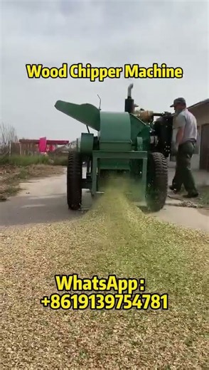 Precision Blade Cutting! High-Efficiency Commercial Log Chipper#wood #chipper #machine