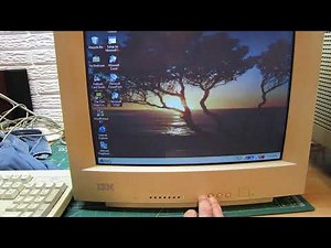 IBM 2118 3A3 CRT Computer Monitor Demo