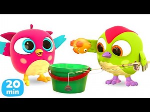 Video pembelajaran bayi & kartun bayi episode lengkap | Hop Hop si Burung Hantu & kartun anak lucu.