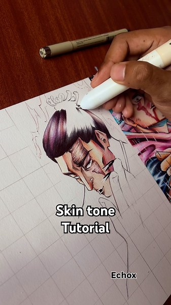 5 Tips for Smooth Skin Tones penDrawing jujutsu kaisen #pendrawing #tutorial #jujutsukaisen #art