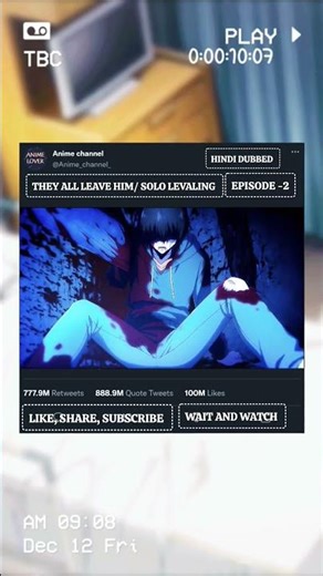 THEY ALL LEAVE HIM/SOLO LEVALING HINDI DUBBED SEA -1 EPI -2 #shortvideo #sungjinwoo #sololeveling