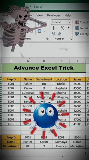 Excel Transpose Shortcut In Seconds ⚡ (No Formula Needed!) #shorts #excel #exceltips | Turn On Skill