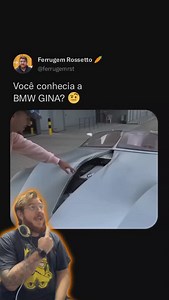 Você gostou da BMW GINA? 🤨 A BMW GINA Light Visionary Model, foi revelada em 2008 e é um carro-conceito que revolucionou o design automotivo com sua abordagem inovadora. Ela é feita de um tecido elástico e resistente que cobre uma estrutura de alumínio, permitindo que o carro mude de forma. Embora nunca tenha sido produzida, sua influência permanece como um exemplo de inovação e criatividade, destacando a capacidade da BMW de romper limites e inspirar o futuro da indústria. #tecnologia #carros 