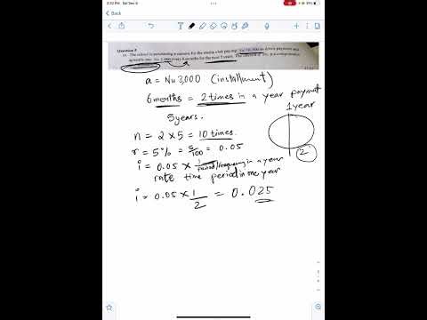 Annuity questions for business maths