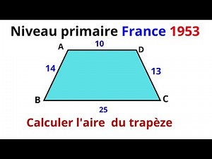 Comment calculer l'aire du trapèze ?