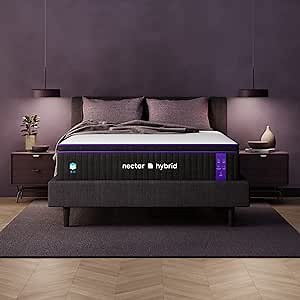 Nectar Premier Hybrid Cal King Mattress 13 Inch - Medium Firm Memory Foam - Steel Springs - Heat Wicking Cooling Technology - 365-Night Trial - Forever Warranty