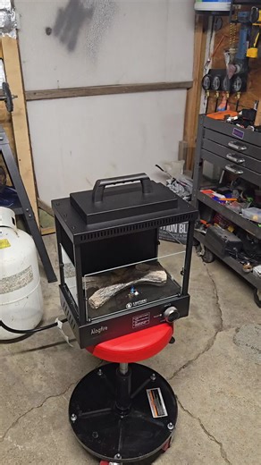 portable gas logs! I absolutely love them. they work so well. #outdoors #fire #camping #survival #alogfire