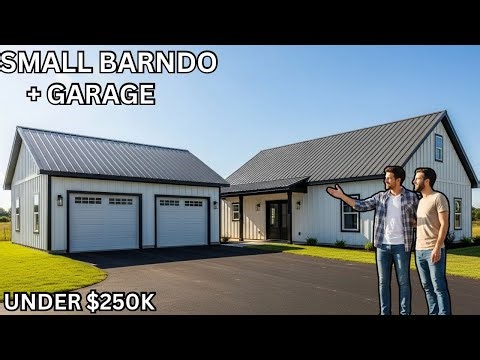 Small Barndominium Homes with Garage: 5 Best Designs (Under $250K)