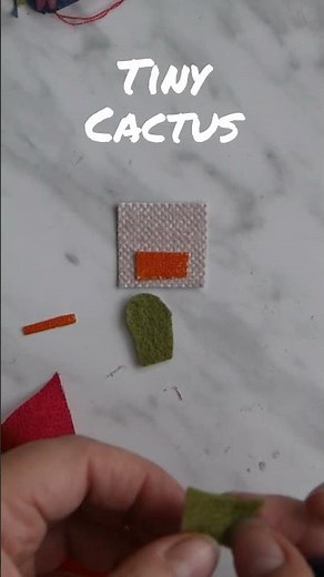 🌵 Simple Slow Stitch Cactus (Scrap Fabric! 💚tutorial)