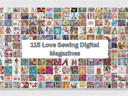 Love Sewing Magazine Bundle PDF, 115 Issues Dressmaking Patterns, Sewing Tutorials, Fashion Sewing Magazine | Instant Digital Download - Etsy UK