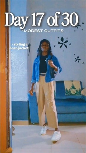 Day 17 of 30 Days of Modest Outfits A jean jacket never goes out of style! #30DaysOfModestOutfits