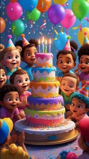 Birthday Bash | Fun & Cute Animated Birthday Short | #shorts #birthdaysong