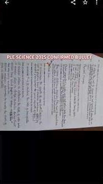 “Last Predicted PLE SCIENCE SET 2025! (Don’t Sit Without Watching This!)” #PLE #science #exams