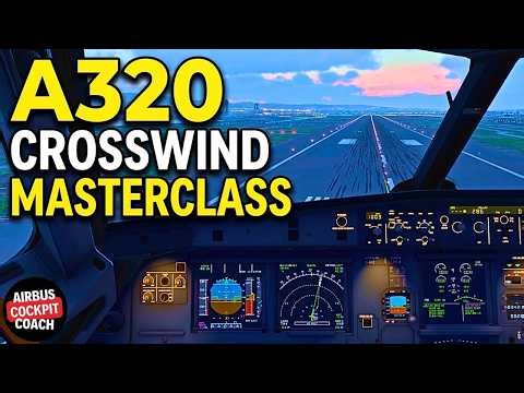 What Happens In the A320 Cockpit During a Strong Crosswind?