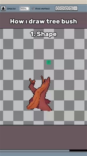 Roley Moth | How i draw tree bush step by step . . . #pixel #pixelart | Instagram