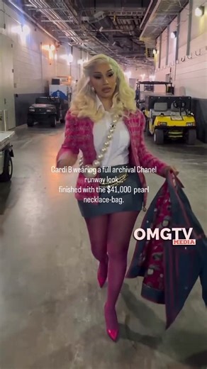 Ultimate Handbag & Shoe Care | Cardi B wearing a full archival runway look… finished with a $41,000 Chanel necklace-bag. Rare, intentional, and completely unapologetic.... | Instagram