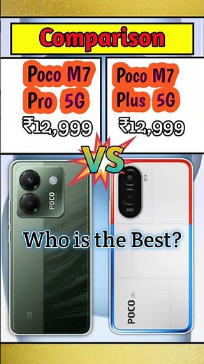 📱 Poco M7 Pro vs Poco M7 Plus🔥 | Best 5G Smartphone Comparison under ₹13,000 | Full Performance Test