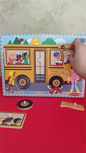 cool yellow bus wooden puzzle