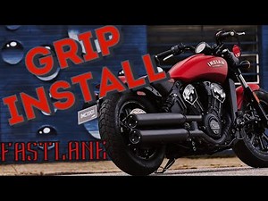 Indian Scout Bobber Handlebar Grip installation