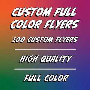 Full Color Custom Flyers 8.5"x11" - Etsy Australia