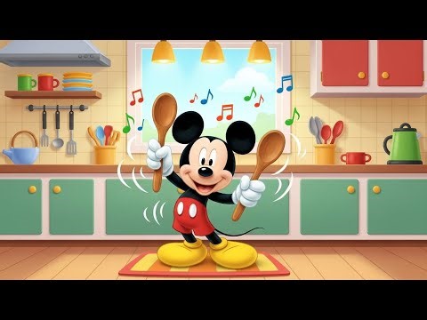 Mickey Mouse in the Kitchen | Fun Music & Counting for Kids 🎶🍴