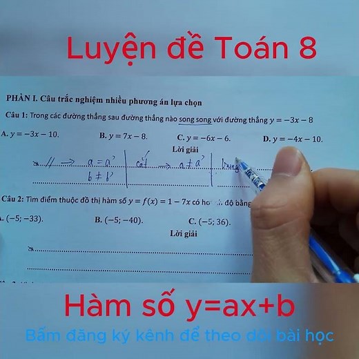 Hàm số Toán 8