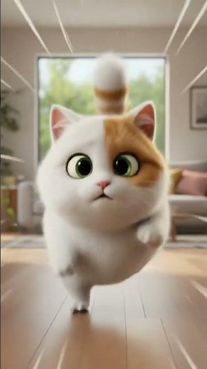 Mochi vs. Invisible Wall! 😂 (Cat Cartoon Shorts) #mochipaw #3danimation #babymochi