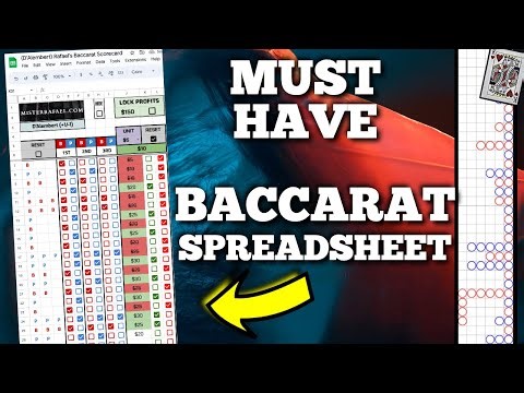 You NEED this Baccarat Spreadsheet!
