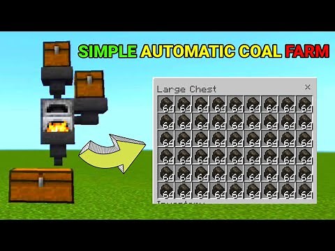 Ultimate Automatic Minecraft Coal Farm : Infinite Fuel for Torches & Fortune!!! Minecraft Coal Farm