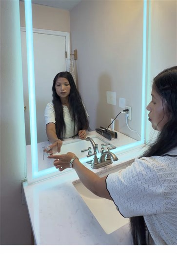 Dimmable Anti-Fog Bathroom Mirror with Smart LEDs