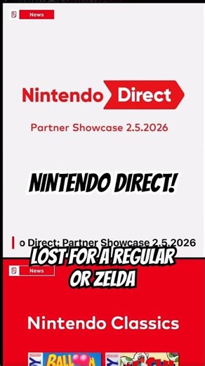 Nintendo Direct announced! #nintendo #nintendodirect #nintendoswitch #switch2 #shorts