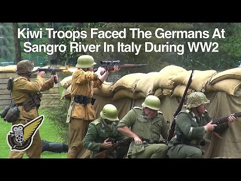 Battle Of Sangro River in Italy WW2 Reenactment