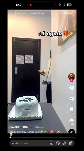 Happy Birthday Senior Man – We Go Buy Another Table Funny Clip