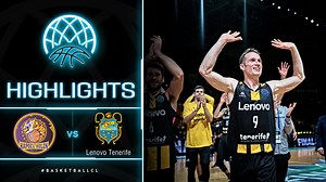 Lenovo Tenerife advance to the #BasketballCL championship game! 📺 Watch the game highlights vs Hapoel U-NET Holon | Basketball Champions League