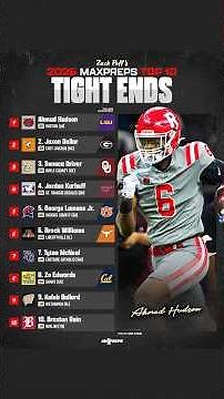 Top 10 HS Tight Ends in 2026 💪 🏈 #shorts