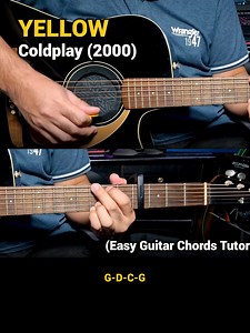 99K views · 5.2K reactions | Yellow - Coldplay (2000) Easy Guitar Chords Tutorial with Lyrics #DocOtepGuitarTutorial | Doc OTEP Studio | Facebook
